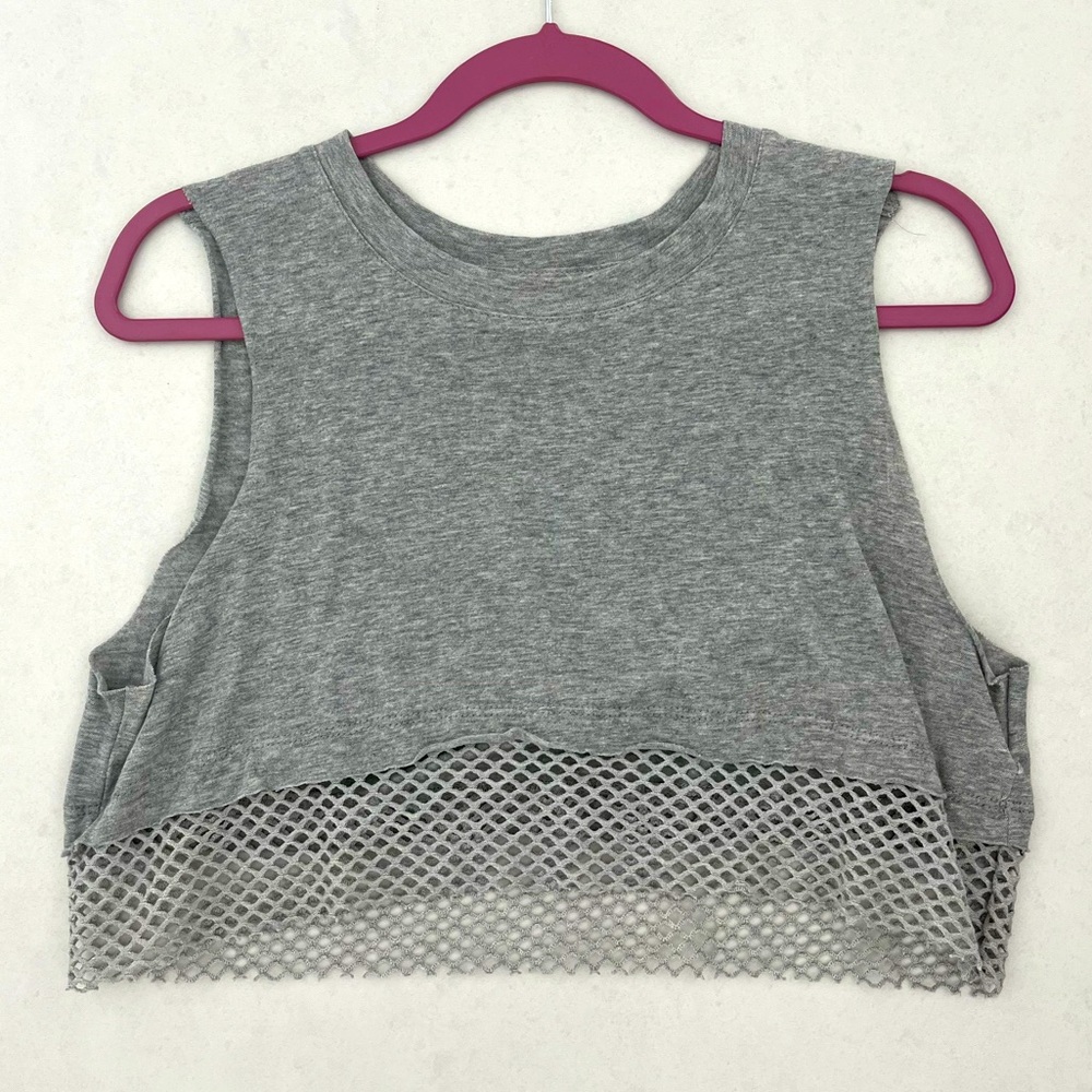 Emma & Sam: Grey Crop Top Tank, Size M, In Perfect Condition